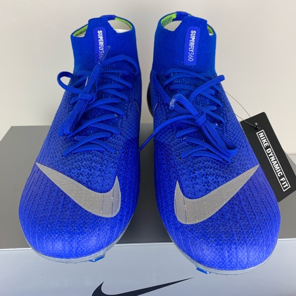 Nike Mercurial Superfly 6 Elite FG Blue Cleats - Picture 4 of 8